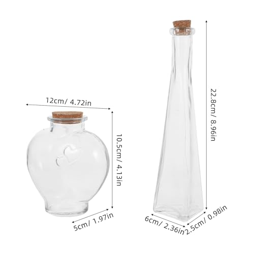 Récipient en verre d'art déco géométrique de qualité supérieure pour table - 4