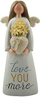 Blossom Bucket Feather & Grace Flower Pot,Figurine for Aunt, Statue for Home or Room Decor, Guardian Angels Ornament for Her-Resins-Multi, one Size