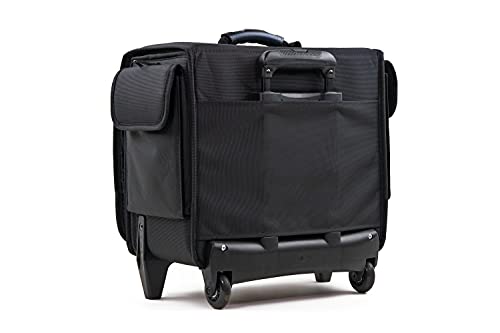 MCY MXLT-RB3 Laptop Storage Roller Bag Up To 3 Laptops for Schools Office Gaming Laptops - Black, 16x16x9 inches4