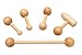Produktbild pedalo FaszienSticks I Trigger-Set aus Holz I Tiefmuskelmassage I Bindegewebe I Faszientherapie I Eigenmassage I Physio