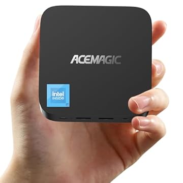 ACEMAGICIAN Vista Mini V1 Mini PC, Intel Twin Lake-N150 (fino a 3,6GHz), 16GB DDR4 512GB SSD,Mini Computer con W11 Pro | RJ45 | 4K HDMI+DP | WiFi 5 per Ufficio, Scuola