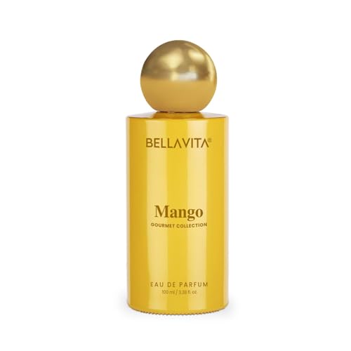 BELLAVITA Gourmet Collection Mango | Long Lasting Perfume for Man and Woman | EDP 100ml | Floral, Woody, Sweet Premium Unisex Fragrance for Men and Women