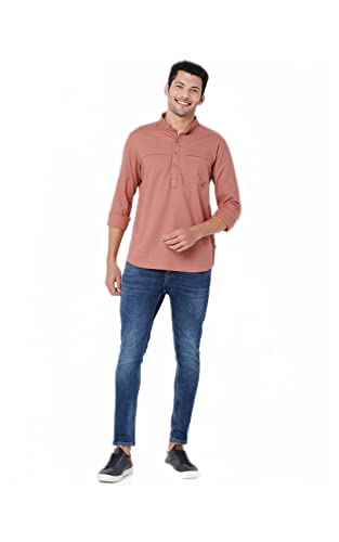 Image of Spykar Men Cotton Slim Fit Shirts - Full Sleeves