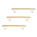 FWEOOFN Scaffale Scaffali in Legno Scaffali da Parete sospesi Opere d'Arte sulla Parete Decorazione da Parete Decorazione da Appendere per Decorazione e conservazione Multifunzione (Oro)