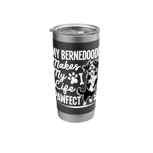 Bernedoodle Life Pawfect Dog Owner Puppy Bernedoodles Stainless Steel Insulated Tumbler