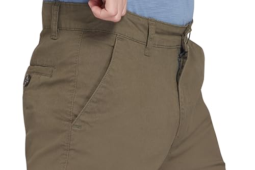 Image of DIVISIVE Men's Regular Fit Cotton Chinos Trousers Pants