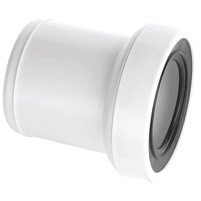 Shirenock Mentioned In Details Rigid Straight Telescopic Wc Socket Extension White 138Mm, Polypropylene Construction, 102Mm Outlet, 97-107Mm Inlet, 1 In Pack