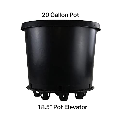 Grow1 18.5Inch Pot Elevators For Plants Plastic Fabric