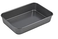 MASTERPRO MPHB1 Roasting Pan, Carbon Steel/Black