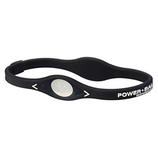 Power Balance Silikonarmband, svart w/vit, M, IWSA09BK00WTMP