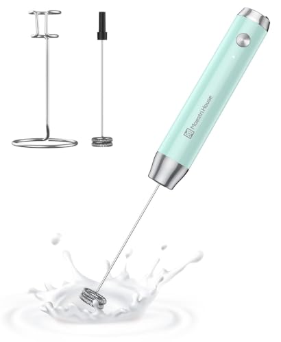 Maestri House LunaFro Rechargeable Milk Frother,Stand & 2 Detachable Whisks