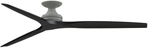 Miniatura 4 de Spitfire - Ventilador de techo de 3 aspas, 21.08 pulgadas de alto y 72 pulgadas de ancho, acabado negro, color blanco lavado 2-Blanco mate,Blanco