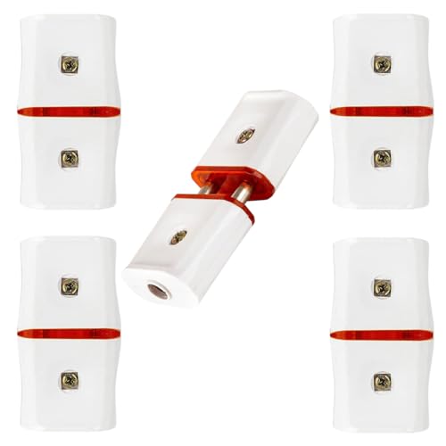 Hi-PLASST male female connector 2Pin (5 Pieces),6a.230v || plug male female for Fan Table, Mixers, Electric Choppers, Lights, LEDs, Air Coolers, etc.