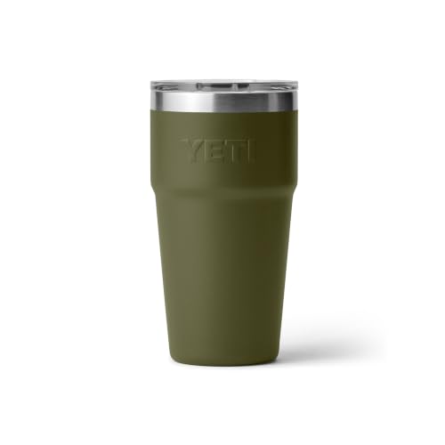 Image of YETI Rambler 20 oz Stackable Tumbler, Stainless Steel, Vacuum Insulated with MagSlider Lid