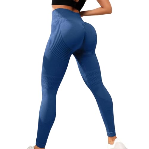 Beoglov 2026 3D Metabolic Booster Leggings High Waist Anti Cellulite Leggings for Women Lipedema Compression Legging (Navy Blue XX-Large)