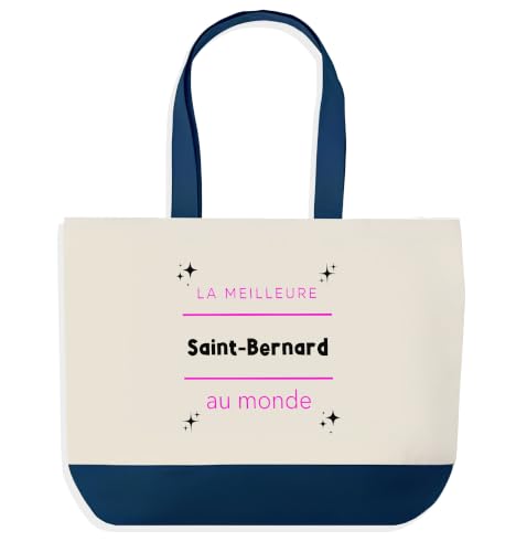 Otshirt Sac Shopping La meilleure Saint-Bernard au monde 2 -