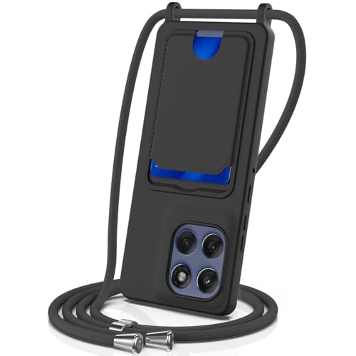 AGENIUS�EFor Edge 60 Pro �X�}�z�V�����_�[ �P�[�X 60s �J�o�[ �V�����_�[�X�g���b�v ���|���x���g�t�� �������߉\ �J�[�h���[ TPU �\�t�g�P�[�X �V���v�� ���g���[�� �G�b�W60�v��/60s �v��(�u���b�N)