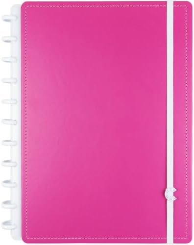 Caderno Inteligente, Grande, 215 X 280 mm, Super Pink, 80 folhas,...