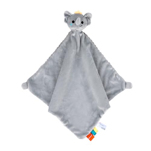 Image of HECCEI Baby Security Blanket Animal Lovey Soft Snuggle Toy, 16 in Elephant | BPA-Free, non-toxic, Safe for Baby, Durable, Machine Washable, Stuffed Animals, Extra-large, Baby Shower Gifts