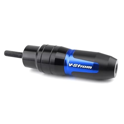 Protection pot échappement Suzuki VStrom 650 curseur bleu finition premium