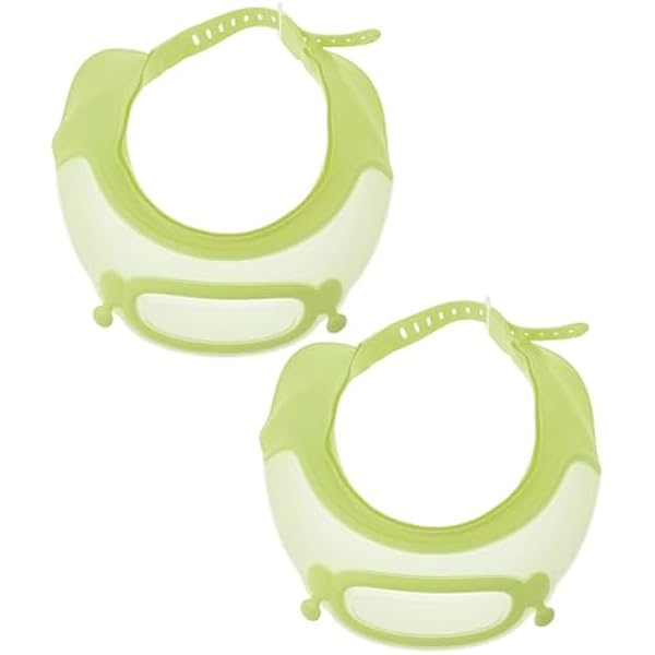 Czapka prysznicowa dla niemowląt do mycia włosów, regulowana czapka łazienkowa dla dzieci z ochroną uszu, uroczy kreskówkowy design, miękka silikonowa podwójna przegroda szczelna, antypoślizgowa