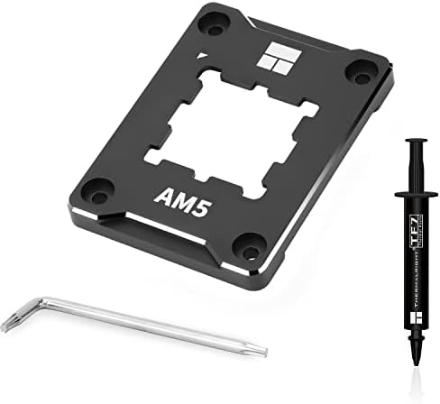 Thermalright ASF-Black AM5 CPU Holder, Corrective Anti-Bending Fixing Frame, AM5 Full-fit Fixed Non-Marking Mounter, AM5 Anti-Bending Contact Frame, CPU Cooler Standard