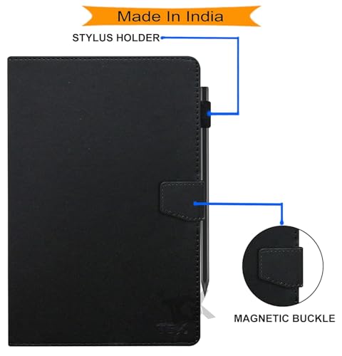 Image of TGK Flip Cover Case for OnePlus Pad Go 2 12.1 inch Tablet Executive Leather Built-in Pencil Holder (Black)