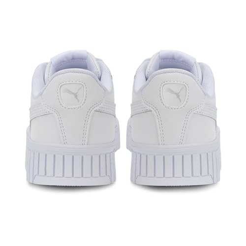 PUMA Fille Carina 2.0 Jr Baskets,White Silver Gray,37 EU