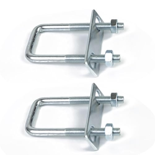 Bügelschrauben, U Bügel, Bügelbolzen, 4 Stück U Bolzen, U Schrauben, Geeignet zur Befestigung von Rohren Oder Mechanischen Armaturen, Einsetzbar als Rohrsicherungsringe, M8, 40 mm x 100 mm