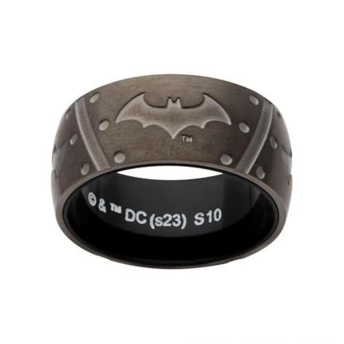 SalesOne Batman Batarang Ring, DC Comics Black Metal Band for Men (Size 11) by SalesOne - Used condition - US$25.97