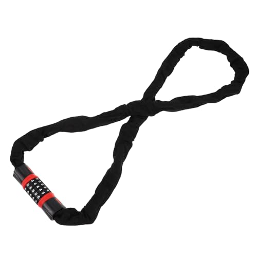 POPETPOP Multifunctional Folding Bike Lock Combination Password Lock Heavy Duty Chain for Bicycles Ebike Accessories