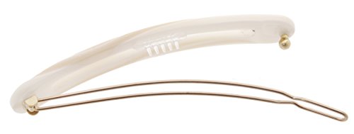 Pasador de pelo rectangular France Luxe Cutout en acetato de lujo 3