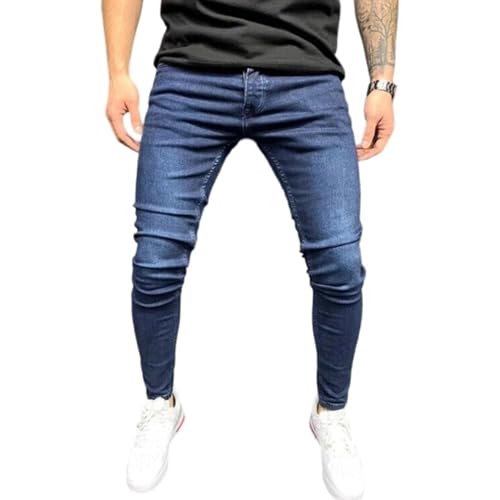 Slim Fit Jeans for Men Skinny Stretch Jean Joggers with Pockets