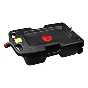 AAIN 15-Gallon Oil Drain Pan, 58-Quart Large Opening with Seal Cap