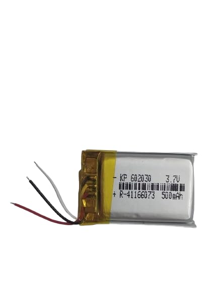 KP Original - 602030 3.7v 500mAh(Full Capacity) 3 Wire Rechargeable Battery for Bluetooth Speaker, Drone,DIY,Toys etc 500 mAh-image-43