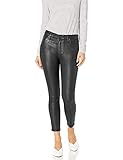 Ella Moss Women's High Rise Skinny Ankle Jean, Black Fox-Coated, 25