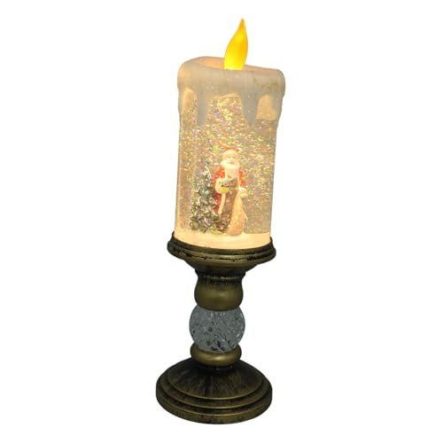 Veilleuse à bougie simulée pour table de chevet : créez une nuit romantique de Noël unique