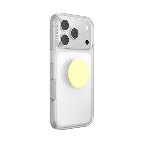 Image of PopSockets PopTop, Adhesive Phone Grip with Swappable Top, Yellow - Butter Yellow
