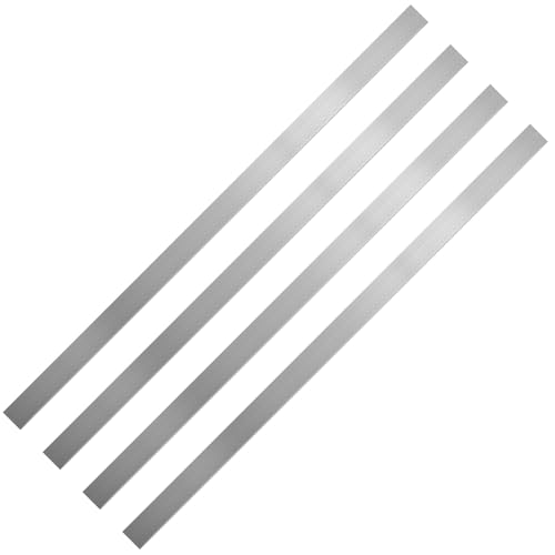4PCS Stainless Steel Trim Strip, 304 Brushed Stainless Steel Strips, Self-Adhesive Metal Sheet Gap Filler, Gap Cover Metal Trim Strip with Brushed Finish for Wall Oven/Microwave Combo/Cooktop (1 x 29.9 Inch)