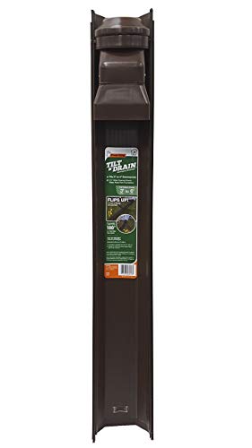 Frost King GWS3B Tilt N' Drain Downspout Extender, 3'. Long, Extends to 6', Brown, Pack of 2