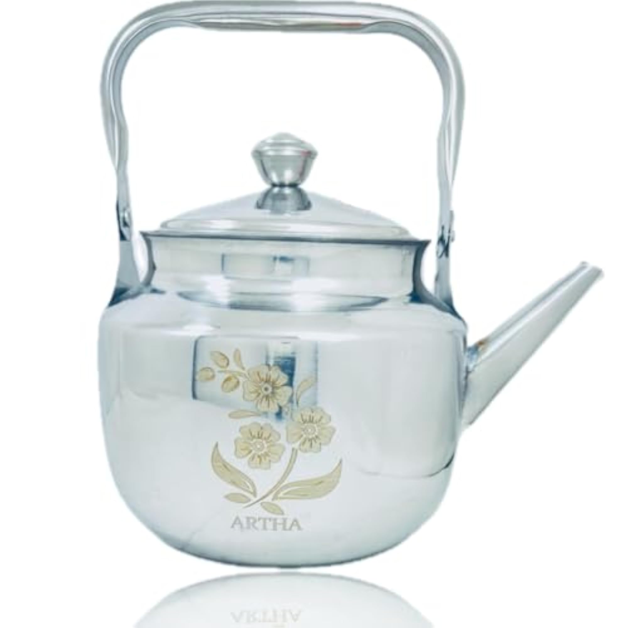 Durable Laser Printed Stainless Steel Tea Kettle
