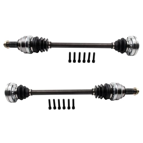 Image of TRQ Rear Driver & Passenger Side CV Axle Assembly Set for 06 BMW 325xi 330i 07-08 328i 328xi 08-13 335i 09-10 328i xDrive 11-13 328i To 11 /01 /09 Production Date