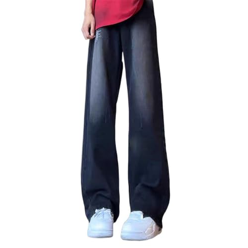 Men's Summer Jeans American Retro Straight-Leg Casual Over Pants3