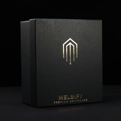 Image of Melbify Gold Sports Combo Whiskey Glass Gift Set | 4 pcs Set 300 ML |Ultra-Premium | Gold-Bottomed | Luxurious| Ideal for Wedding Gifts, Anniversary,VIP and Corporate Gifts to Sports Enthusiasts