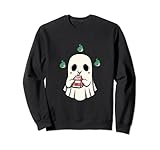 Photo Gallery carino halloween kawaii fantasma che beve cartone di latte di fragola felpa Photo Gallery carino halloween kawaii fantasma che beve cartone di latte di fragola felpa