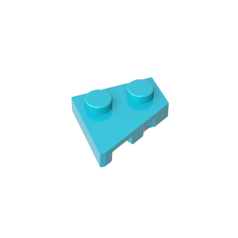 XYEIUGO 24307 Circular Plate Wedge Plate 2x2 Right, Medium Azure, 50 PCS โ image 1