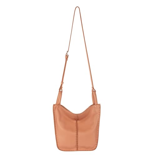 The Sak Los Feliz Crossbody in Leather, Adjustable Crossbody Strap, Nectar