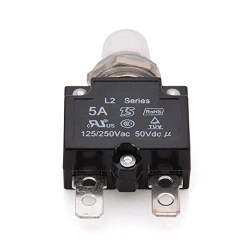 Disjoncteur push button 15A 12V 24V circuit breaker thermique panel