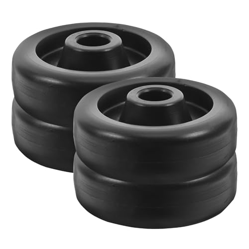 Cabilock Ruedas de Repuesto para Equipos de Gimnasio Rodillos Plásticos D55*10* *H18 Juego de 4 Piezas para Bicicletas Estáticas y Cintas de Correr Resistentes y Flexibles para