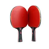 LANFIRE(huieson) Raquetes de tênis de mesa cinco estrelas 2 pacotes raquetes de tênis de mesa de treinamento profissional de tiro duplo para atirar (duplo longo)